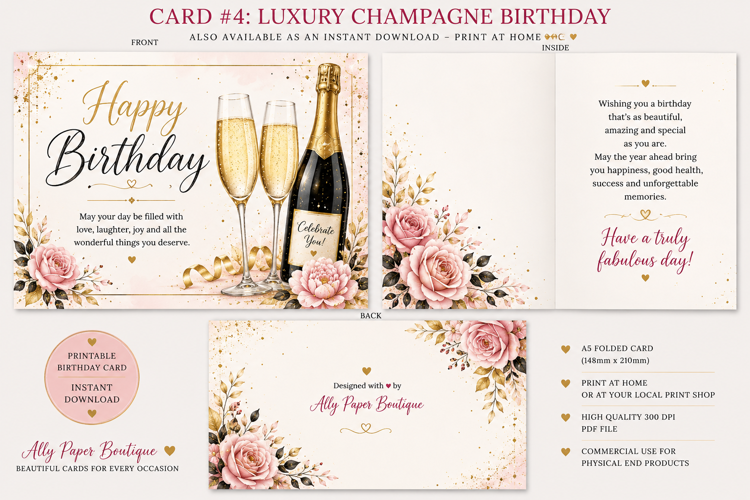 Elegant cards for her